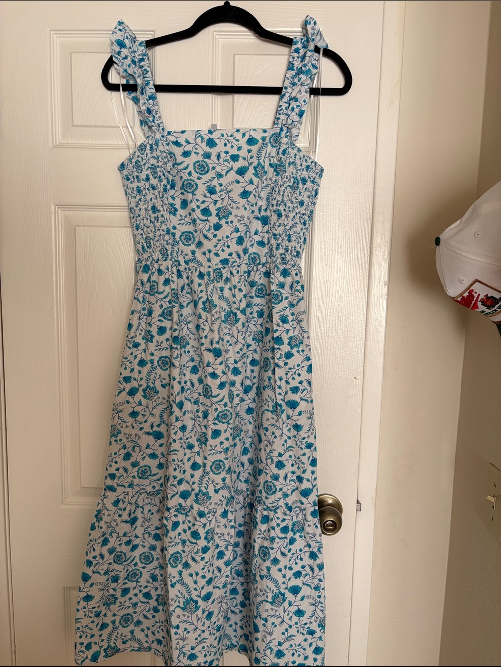 Draper James Blue Floral Midi Sundress